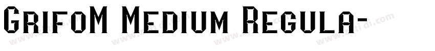 GrifoM Medium Regula字体转换